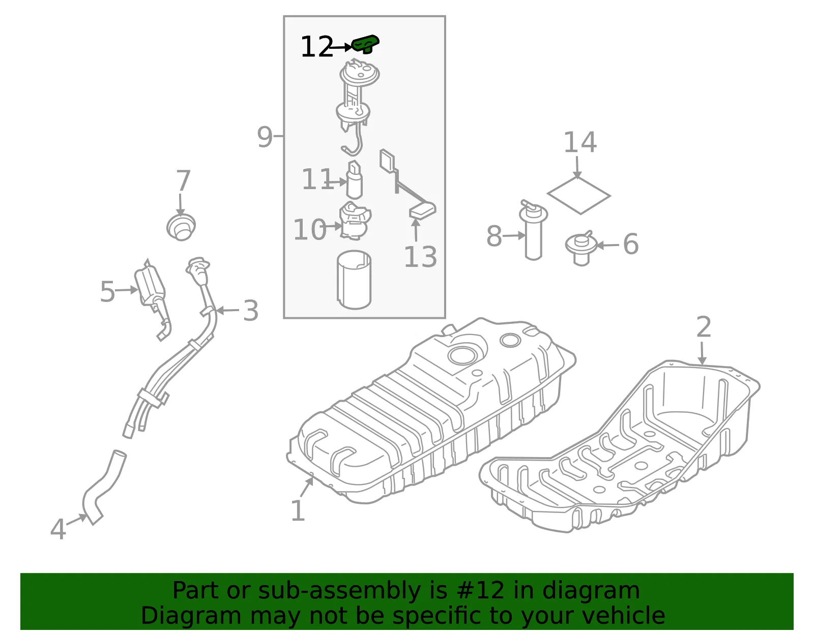 Sensor - Kia (31435-FD500) - view 2