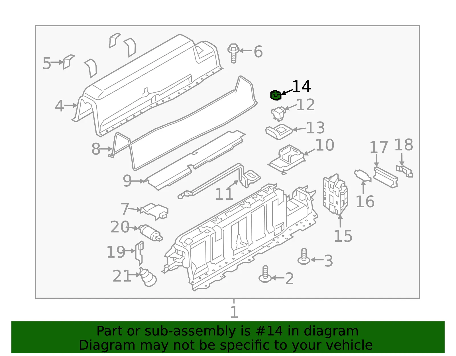 Switch Cap - Volvo (31450444) - view 2
