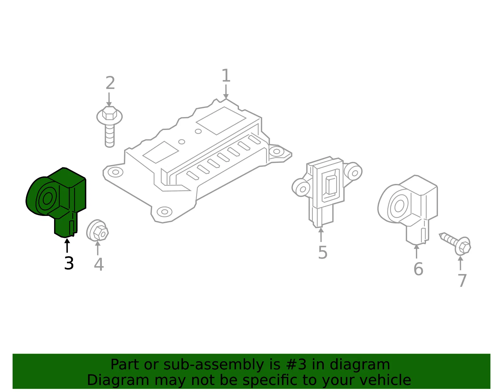 Ft Impact Sensor - Volvo (31451528) - view 2