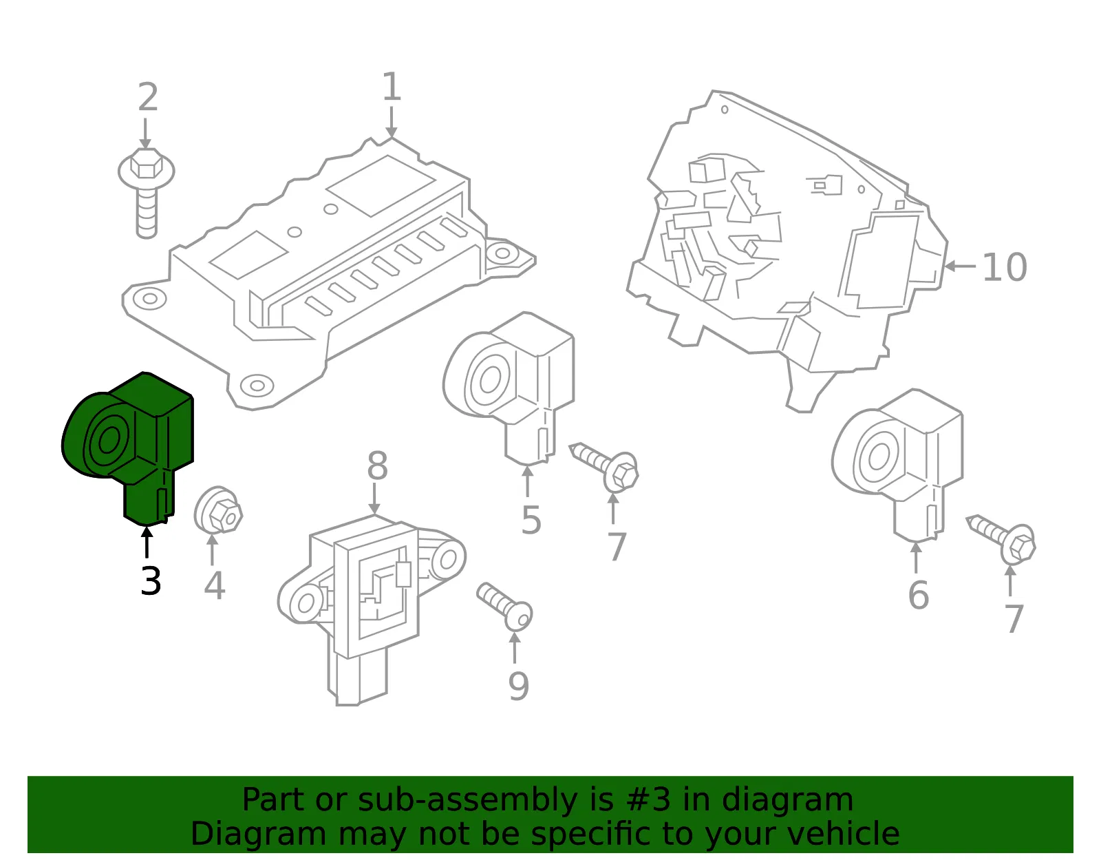 Ft Impact Sensor - Volvo (31451529) - view 2
