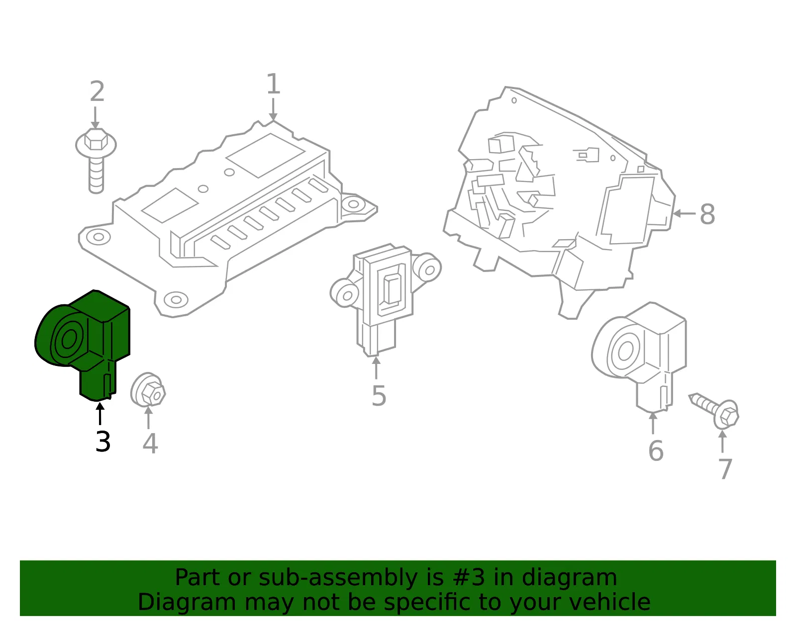 Ft Impact Sensor - Volvo (31451530) - view 2