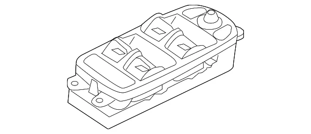 Window Switch - Driver's Side (LH) - Volvo (31453266) - view 2
