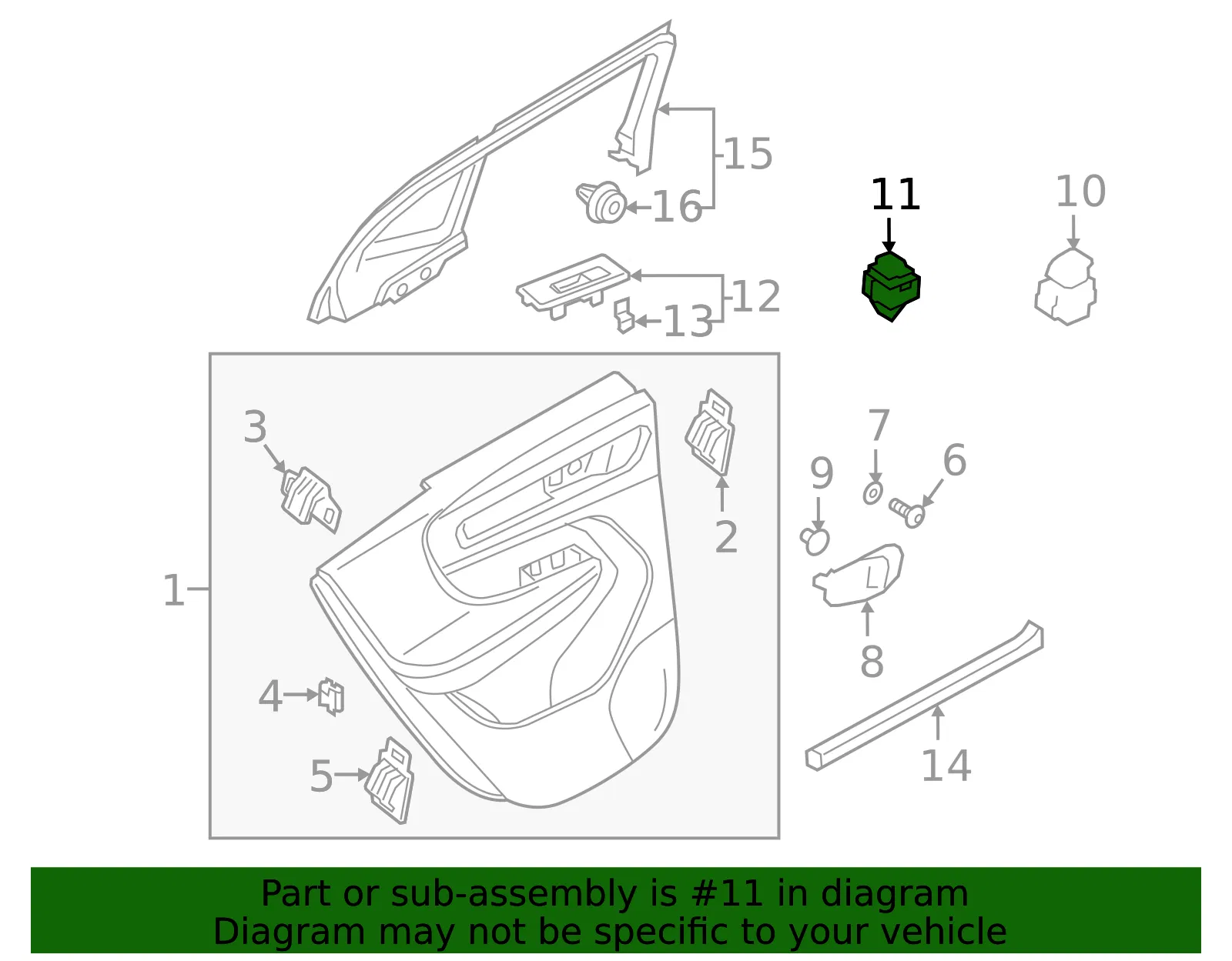 Lock Switch - Volvo (31456158) - view 2