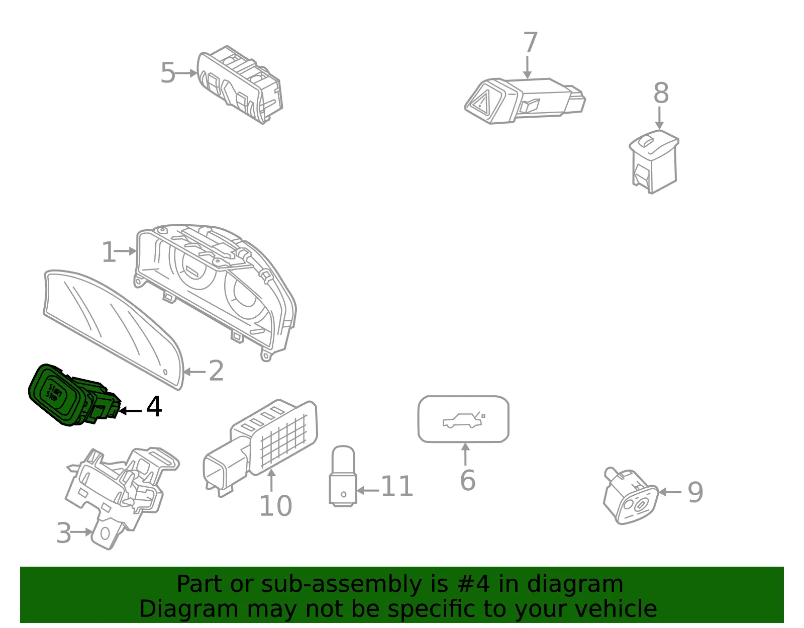Power Switch - Volvo (31456644) - view 3