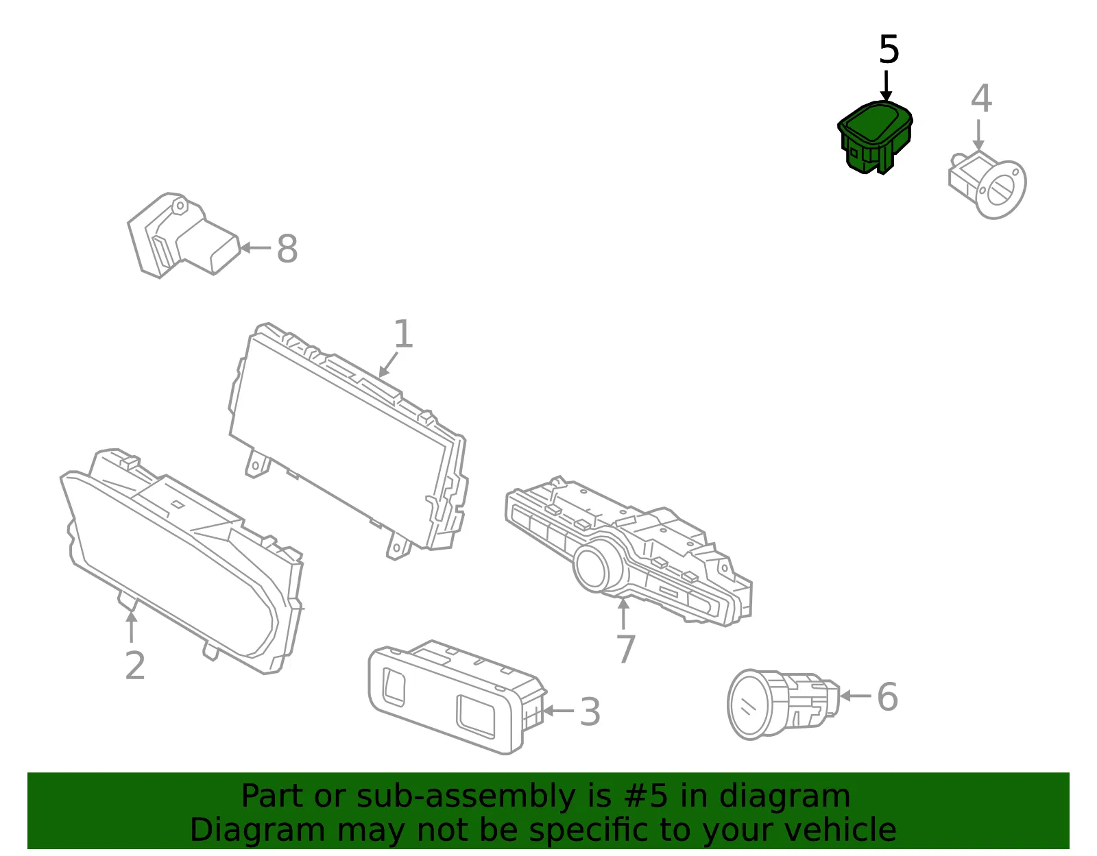 Ambient Light Sensor - Volvo (31456671) - view 2
