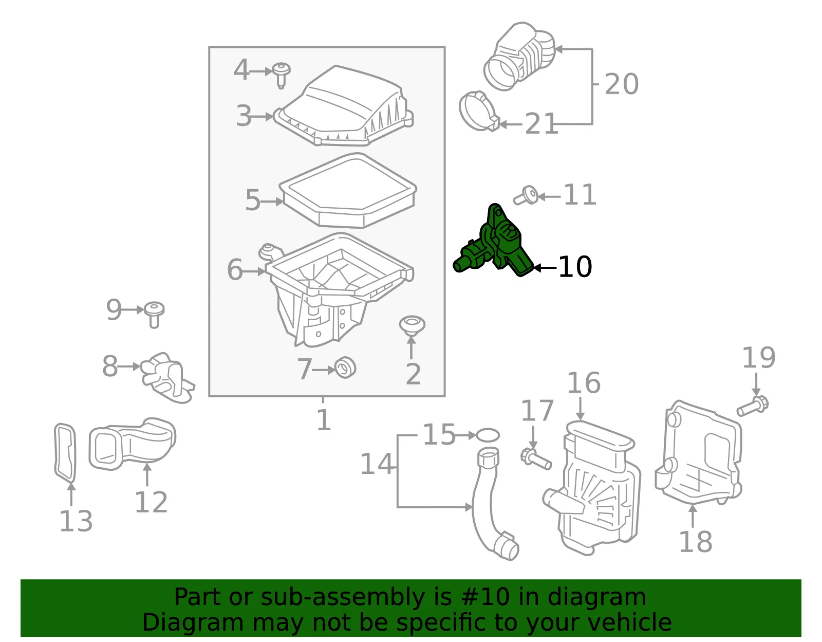 Mass Air Flow Sensor - Volvo (31459871) - view 2