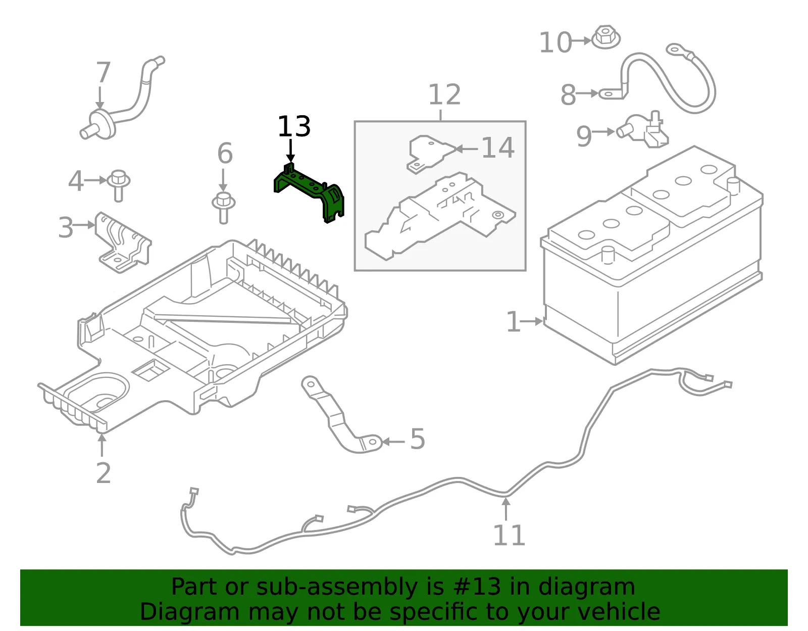 Fuse Box Bracket - Volvo (31472245) - view 2