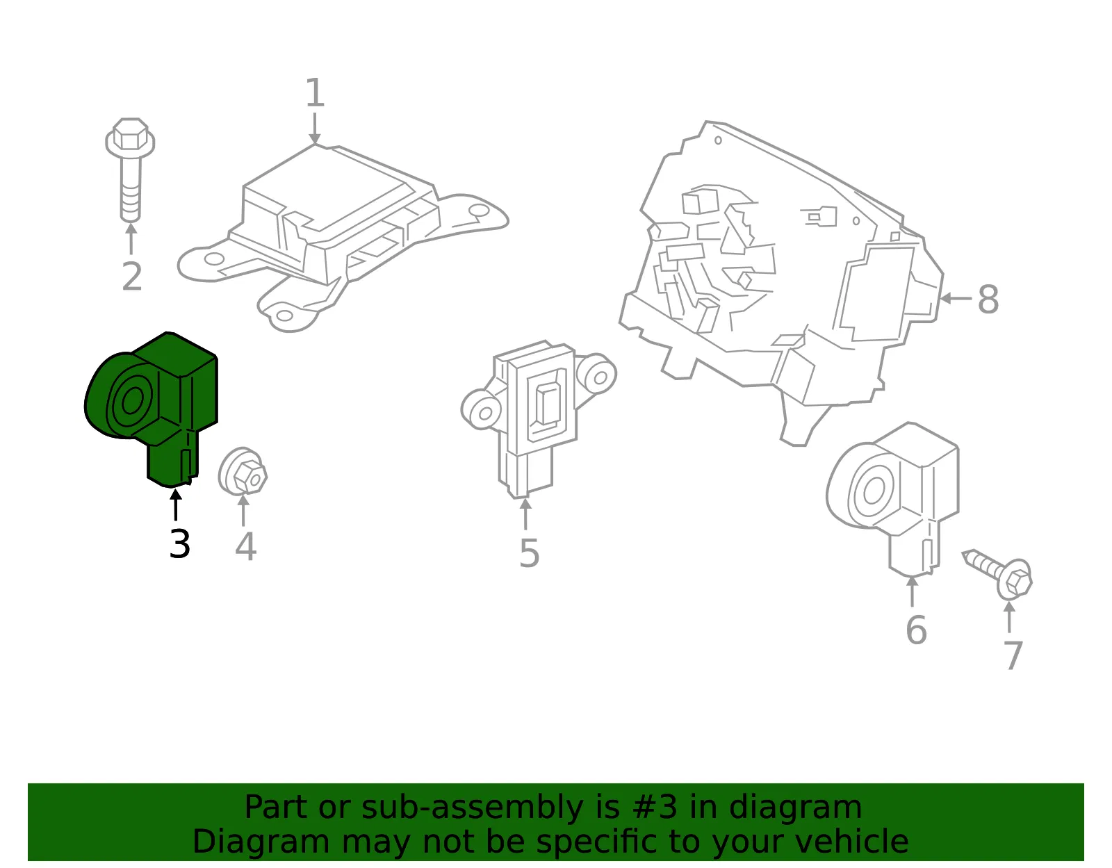 Ft Impact Sensor - Volvo (31476276) - view 2