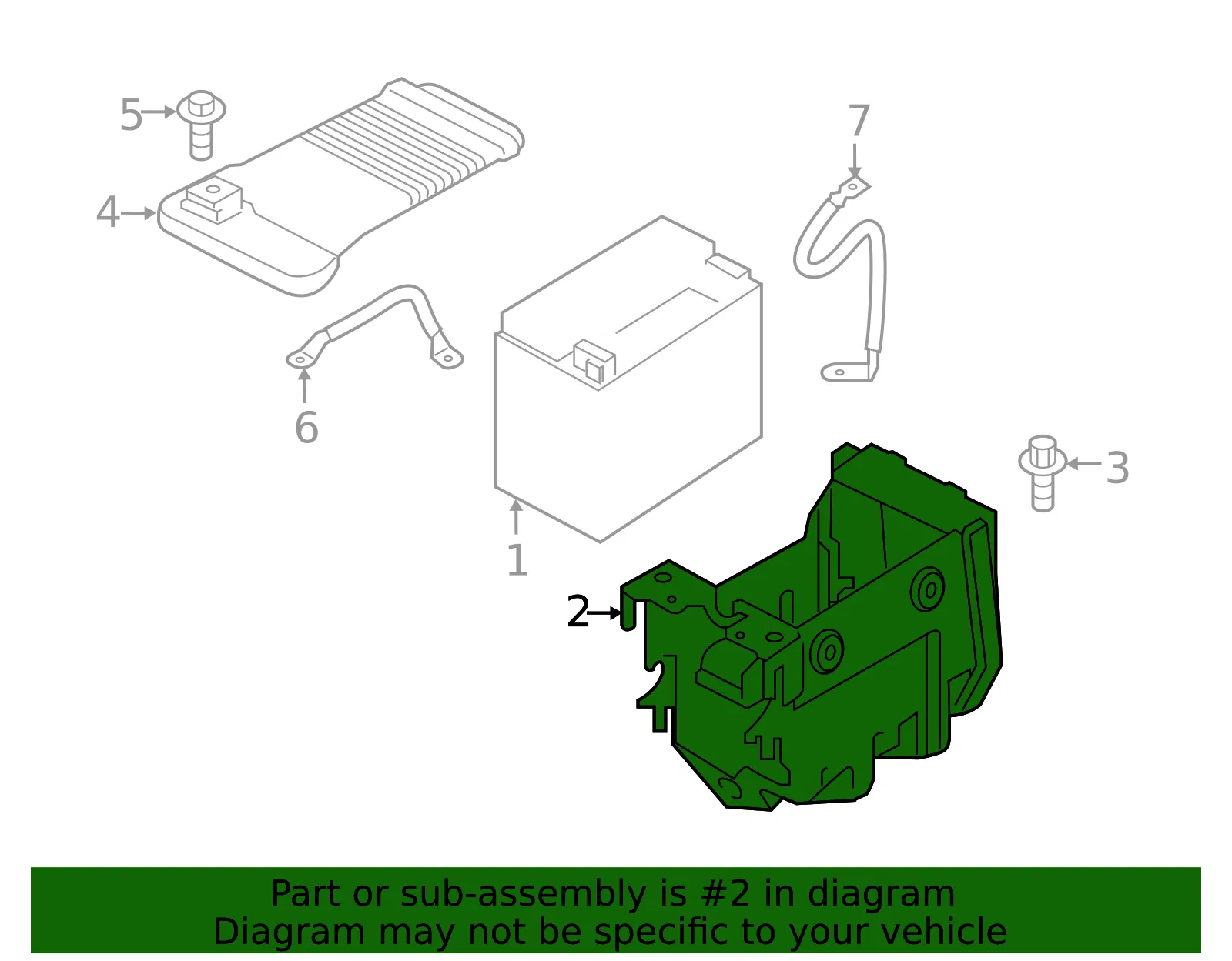 Battery Box - Volvo (31479621) - view 2