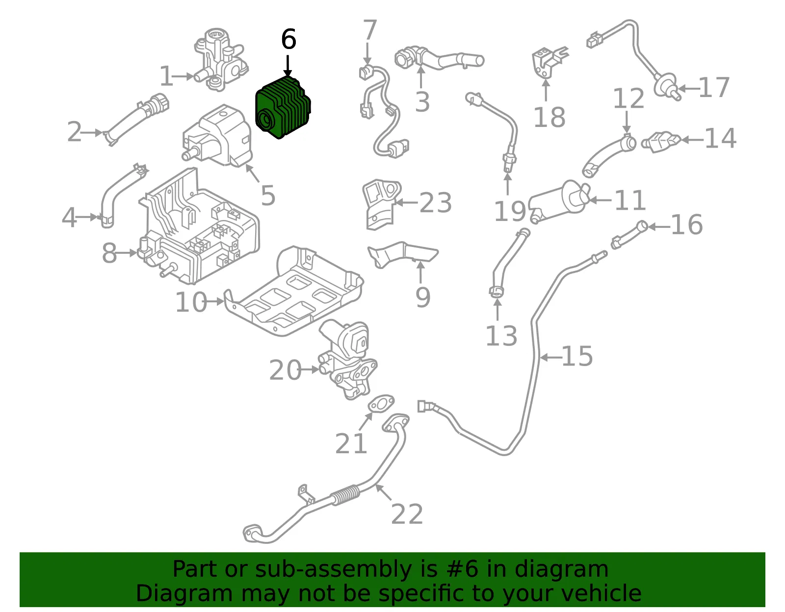 Evaporative Emissions System Pressure Sensor - Kia (31480-E6800) - view 2