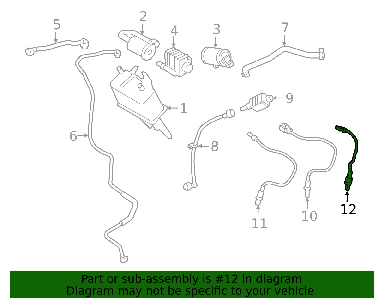 Oxygen Sensor - Volvo (31480396) - view 2