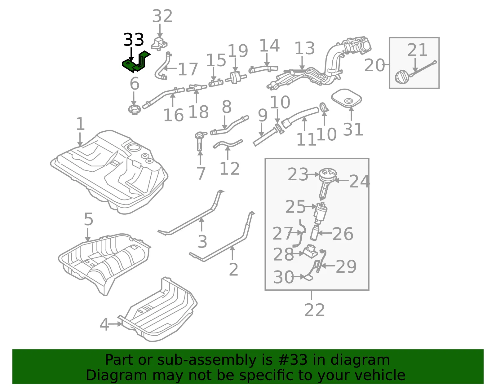 Pressure Sensor Bracket - Kia (31487-3F500) - view 2