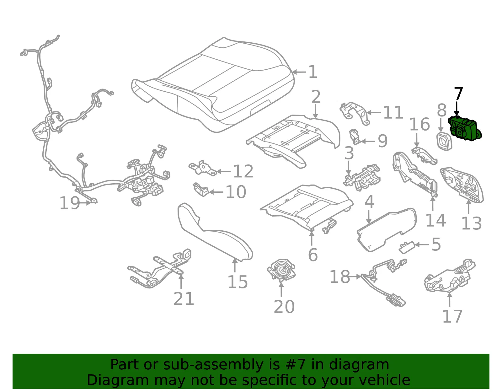 Seat Switch - Volvo (31652749) - view 2