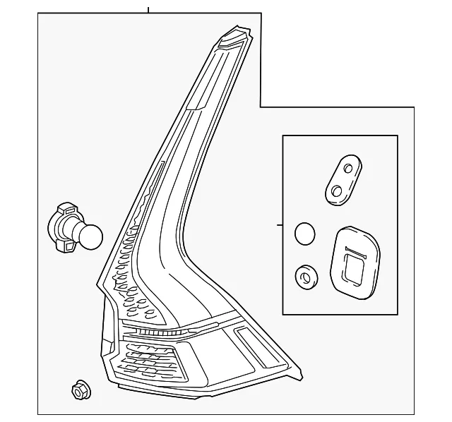 Tail Light Assembly - Volvo (31655359) - view 2
