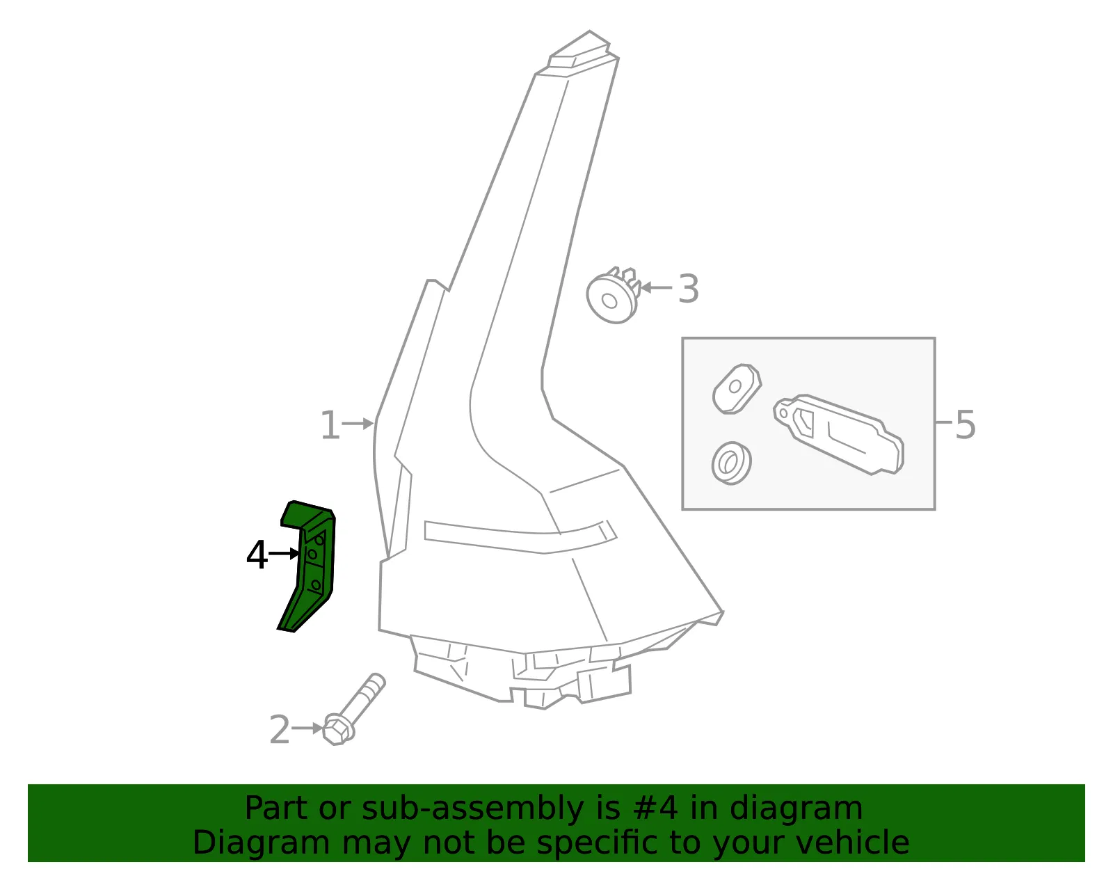 Tail Light Cover - Volvo (31655921) - view 2