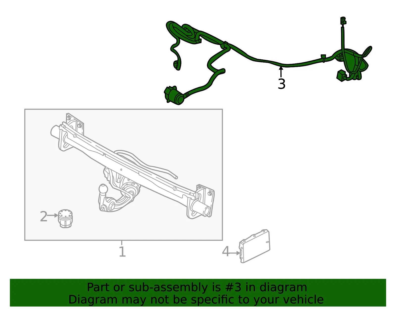 Trailer Tow Harness - Volvo (31664746) - view 2