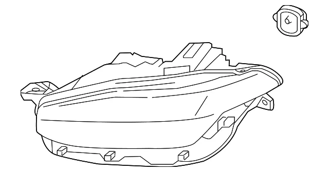 Headlamp Assembly - Volvo (31677039)