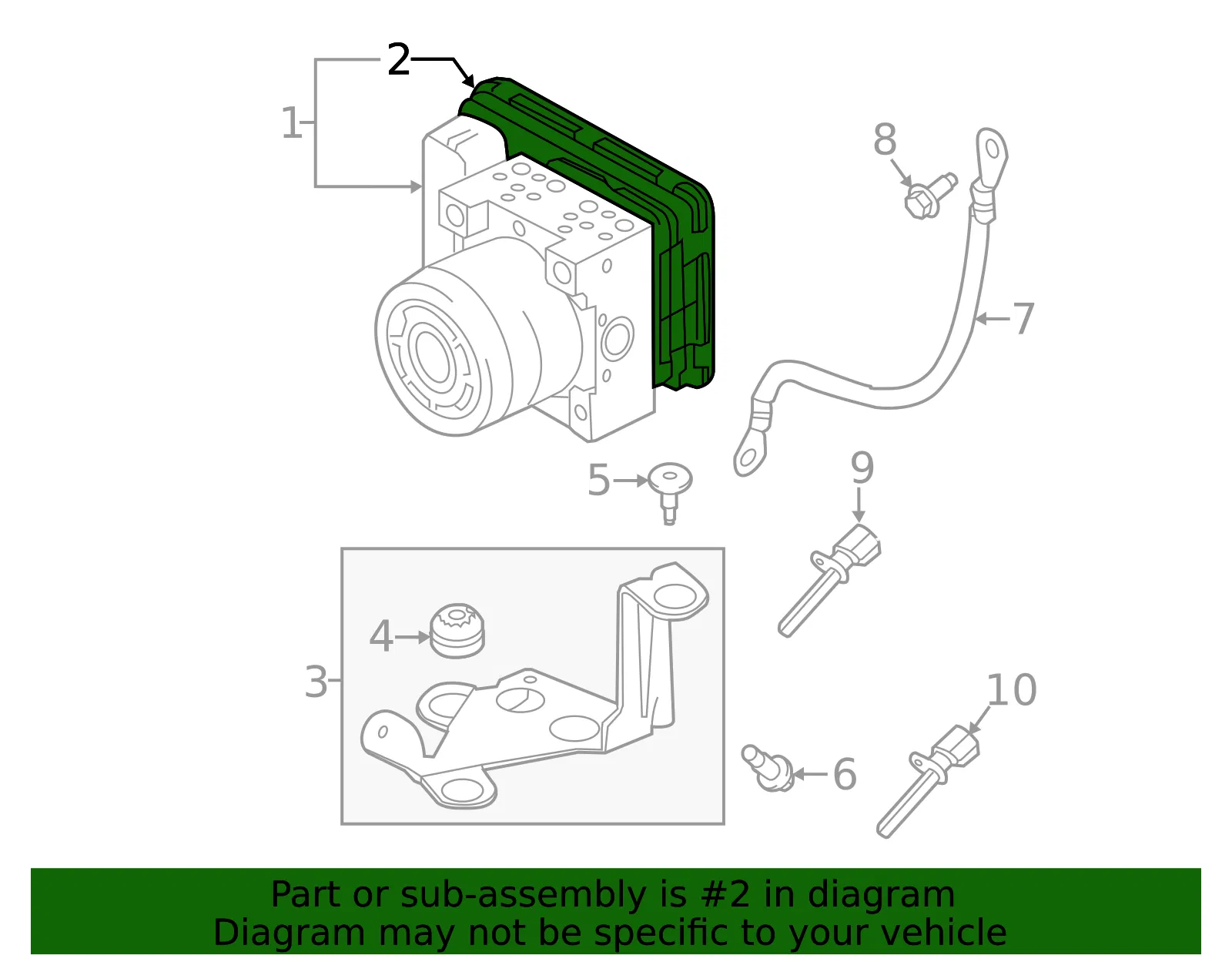 ABS Control Module - Volvo (31682153) - view 2