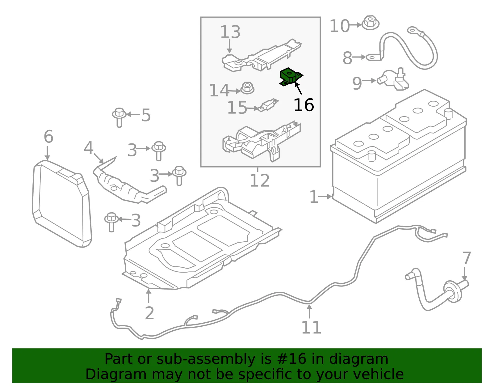 Safety Switch - Volvo (31682255) - view 2