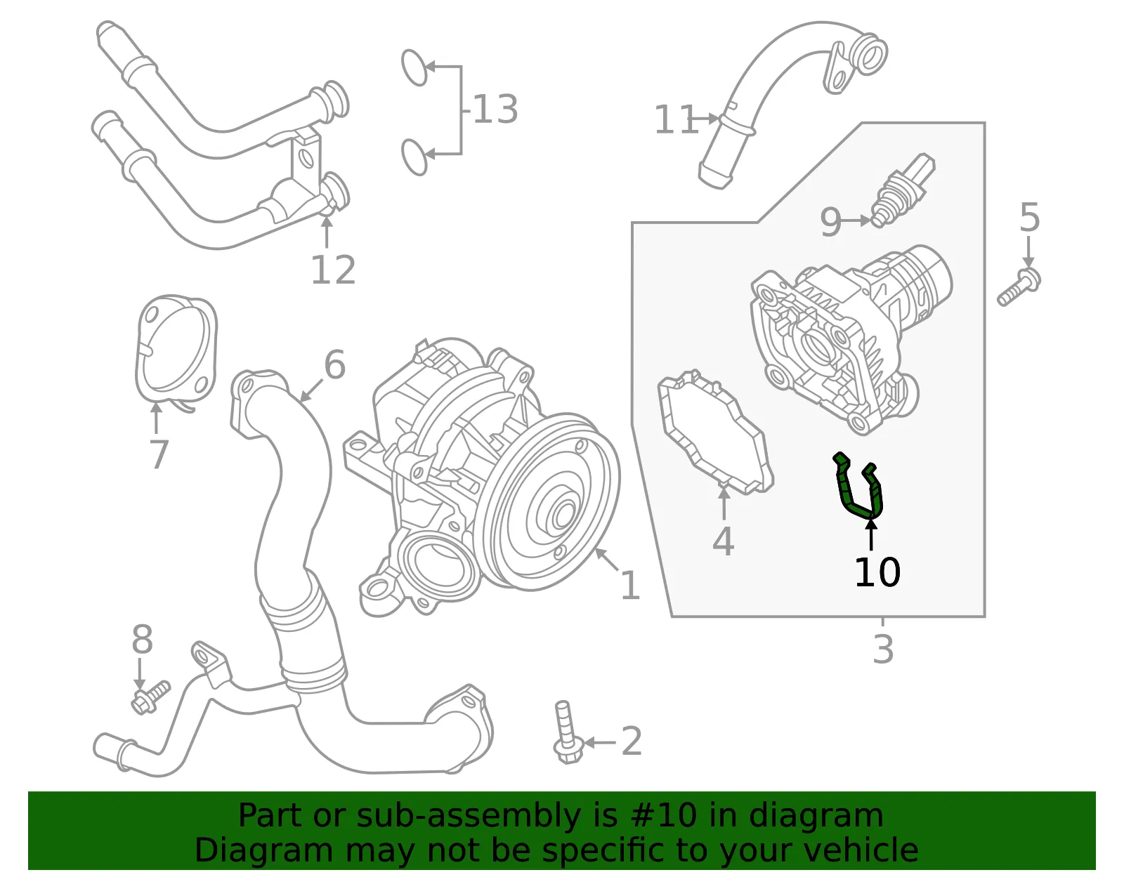 Engine Coolant Temperature Sensor Clip - Volvo (31682846) - view 2