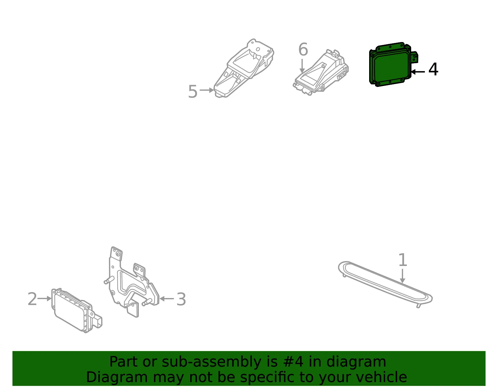 Blind Spot Detection System Warning Sensor - Volvo (31687597) - view 2