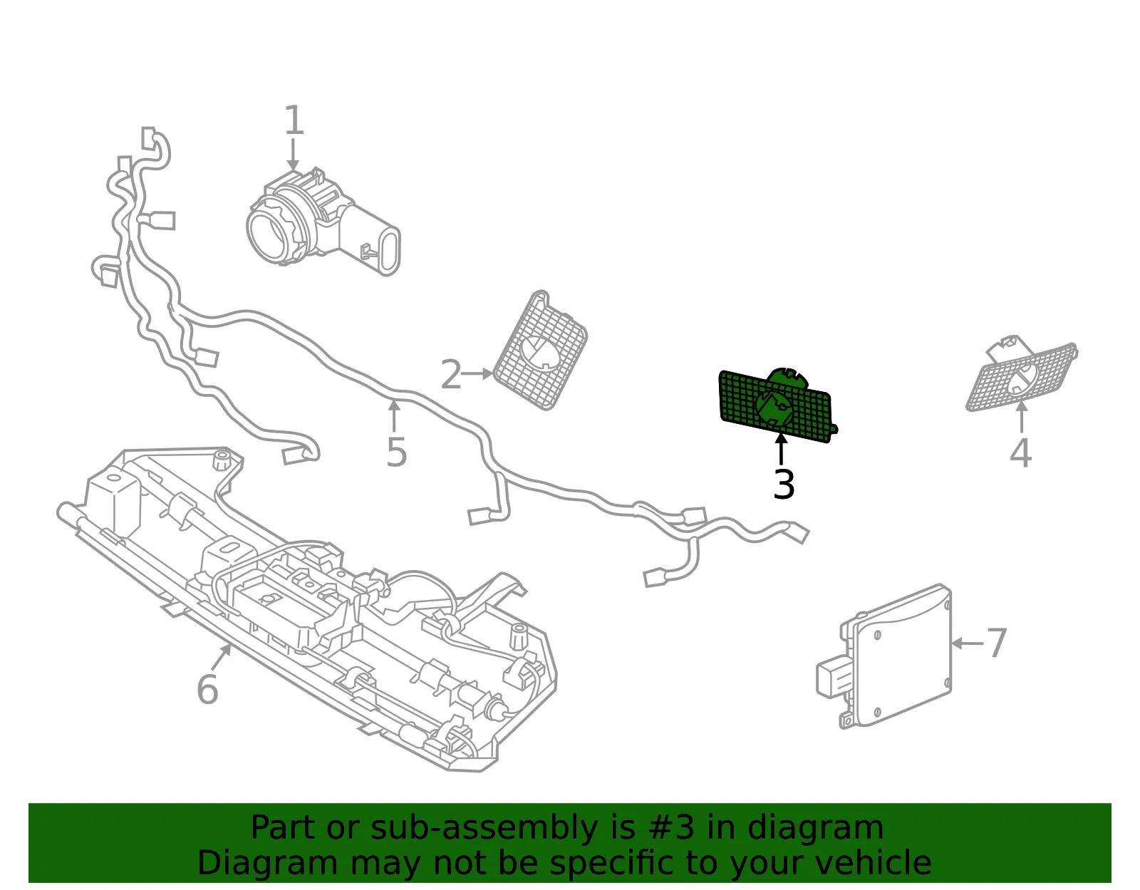 Parking Aid Sensor Bracket - Volvo (31690948) - view 2