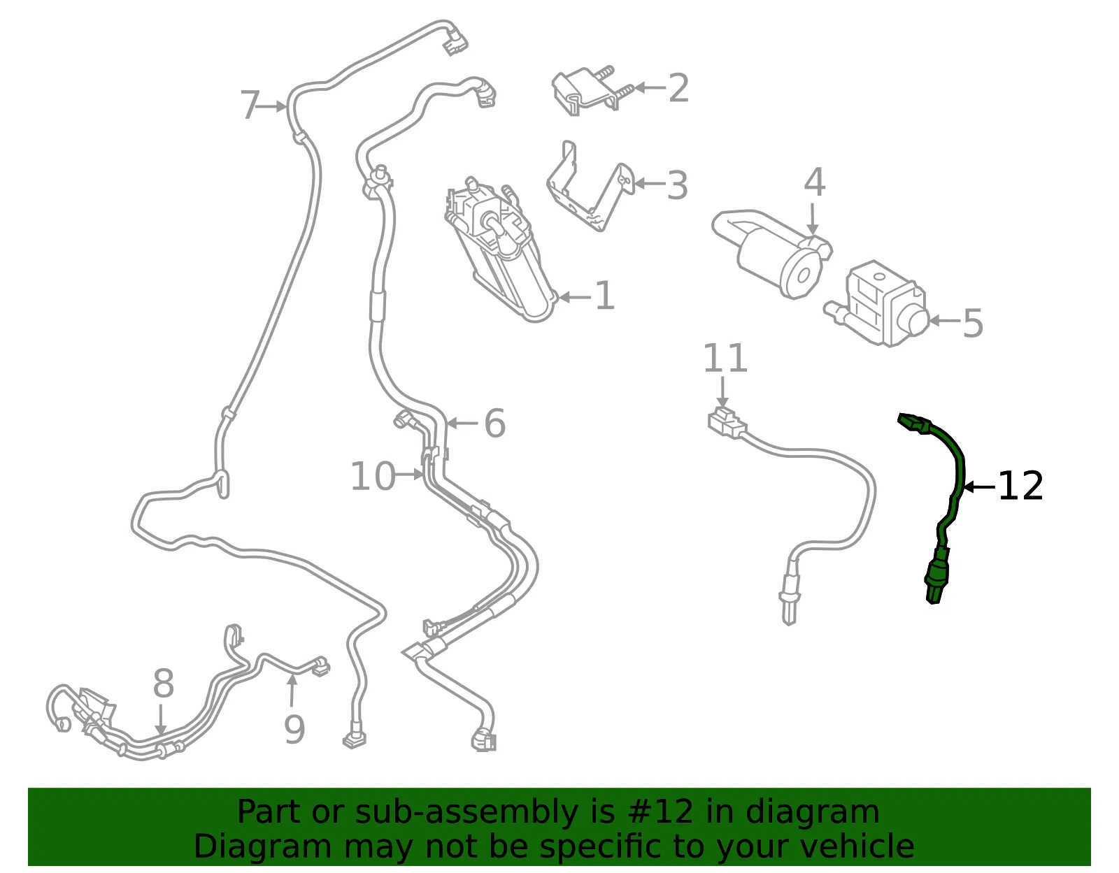 Oxygen Sensor - Volvo (31697444) - view 2