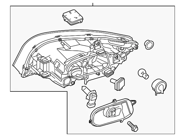 Headlamp Assembly - Volvo (31698829)
