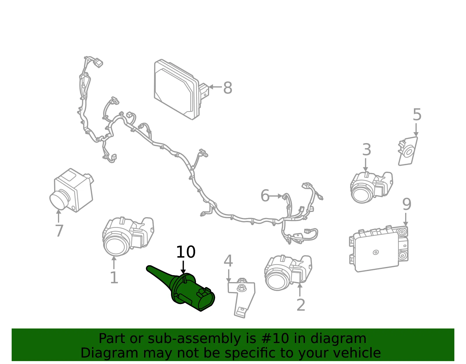 Temp Sensor - Volvo (32132722) - view 2