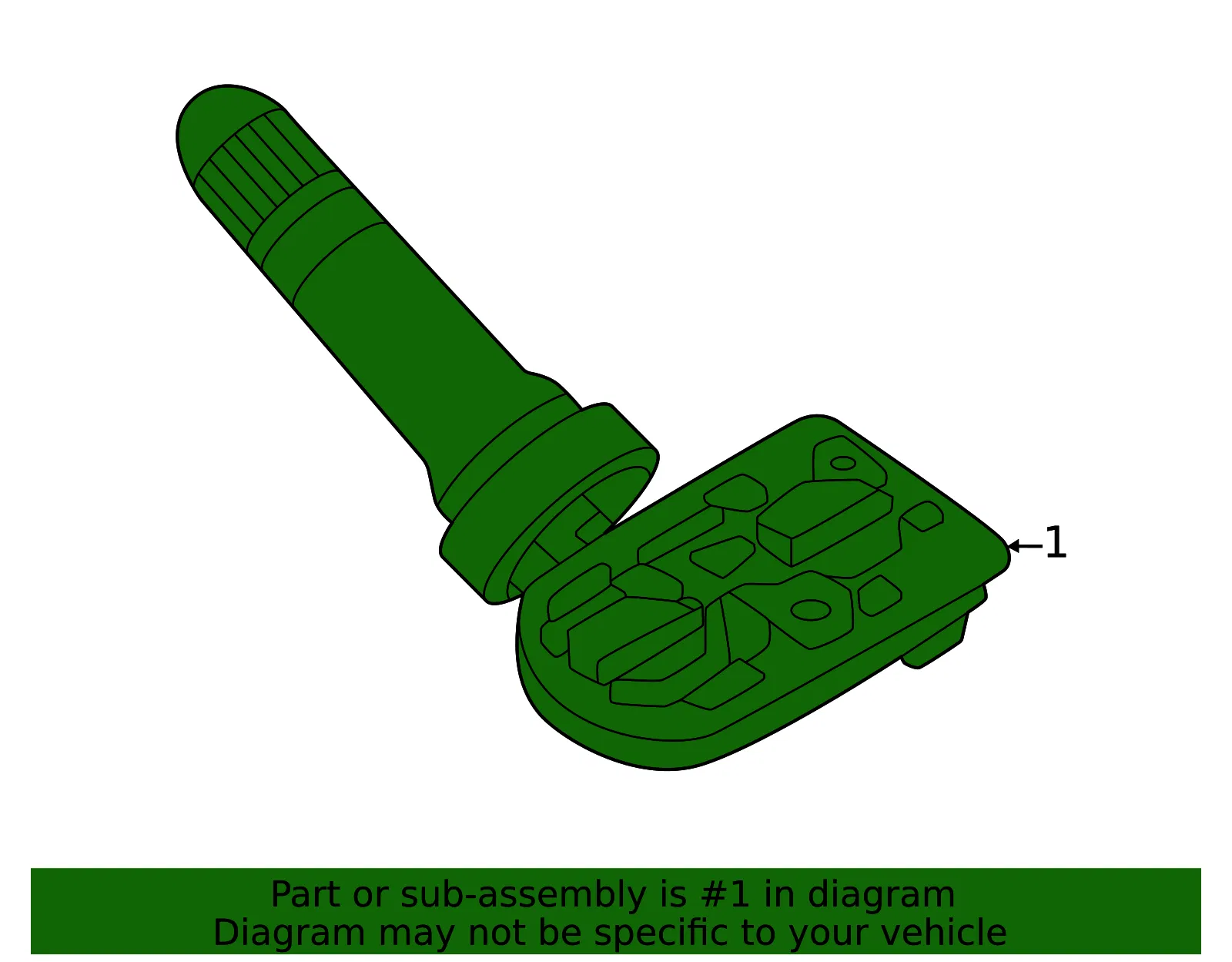 TPMS Sensor - Volvo (32134419) - view 2