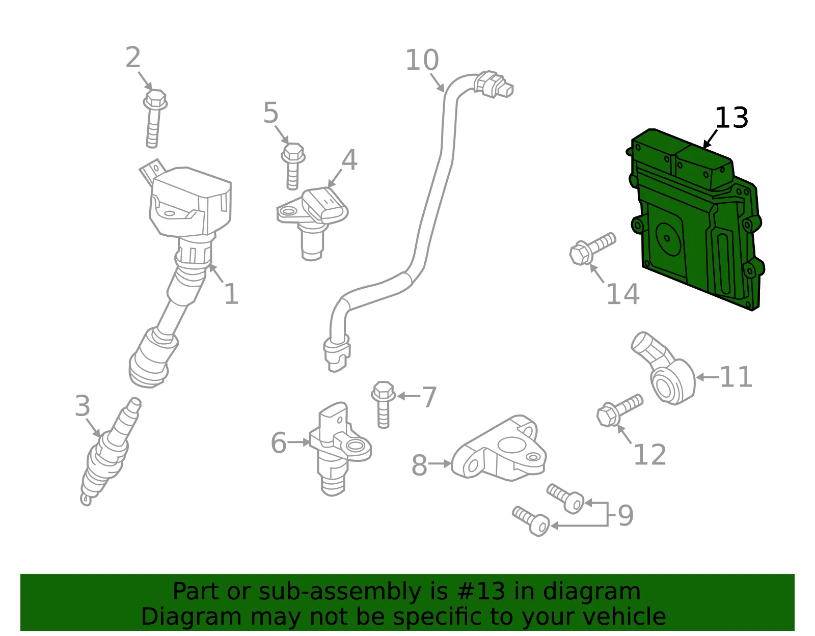 Engine Control Module (ECM) - Volvo (32203591) - view 2