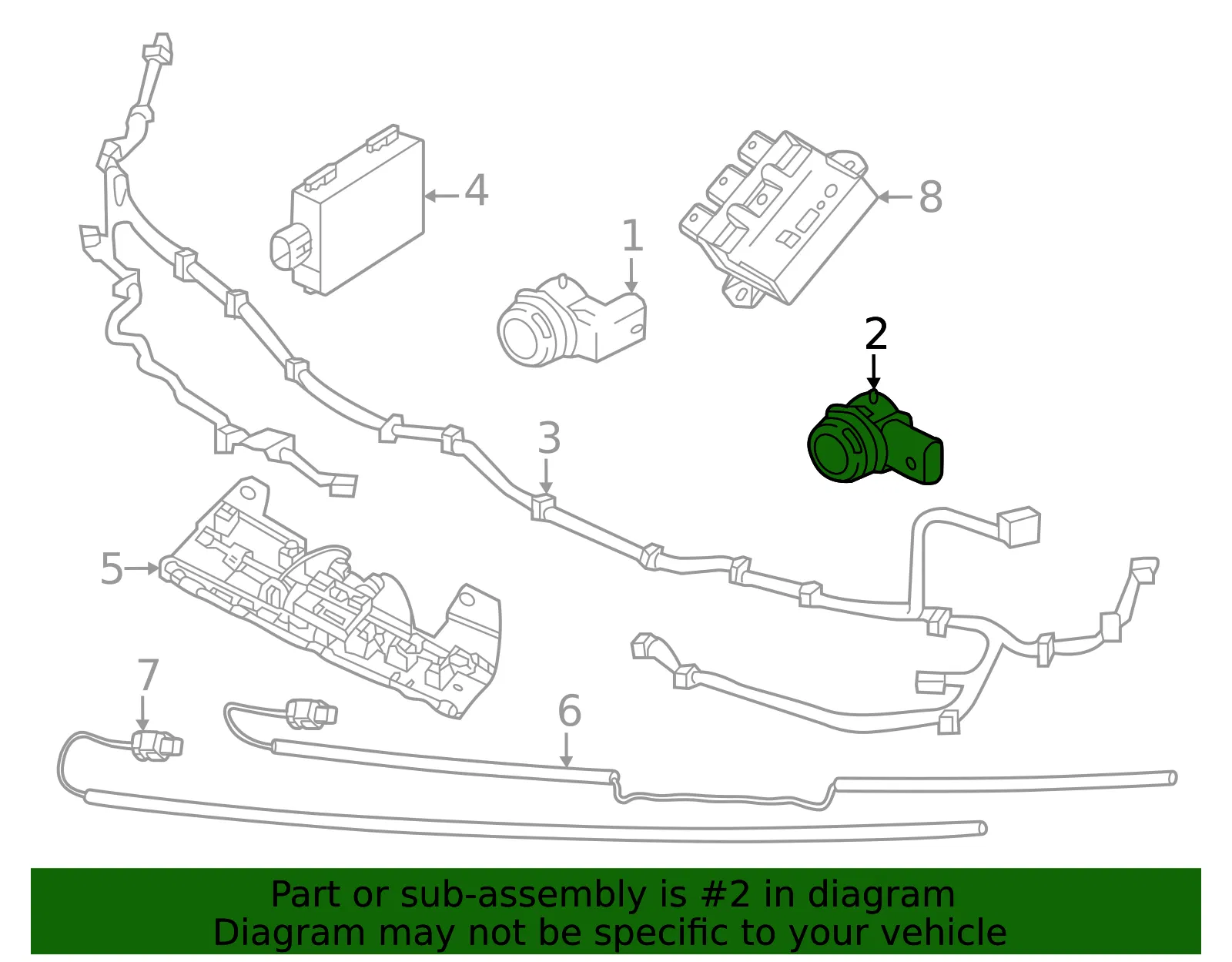 Sensor - Volvo (32209358) - view 2