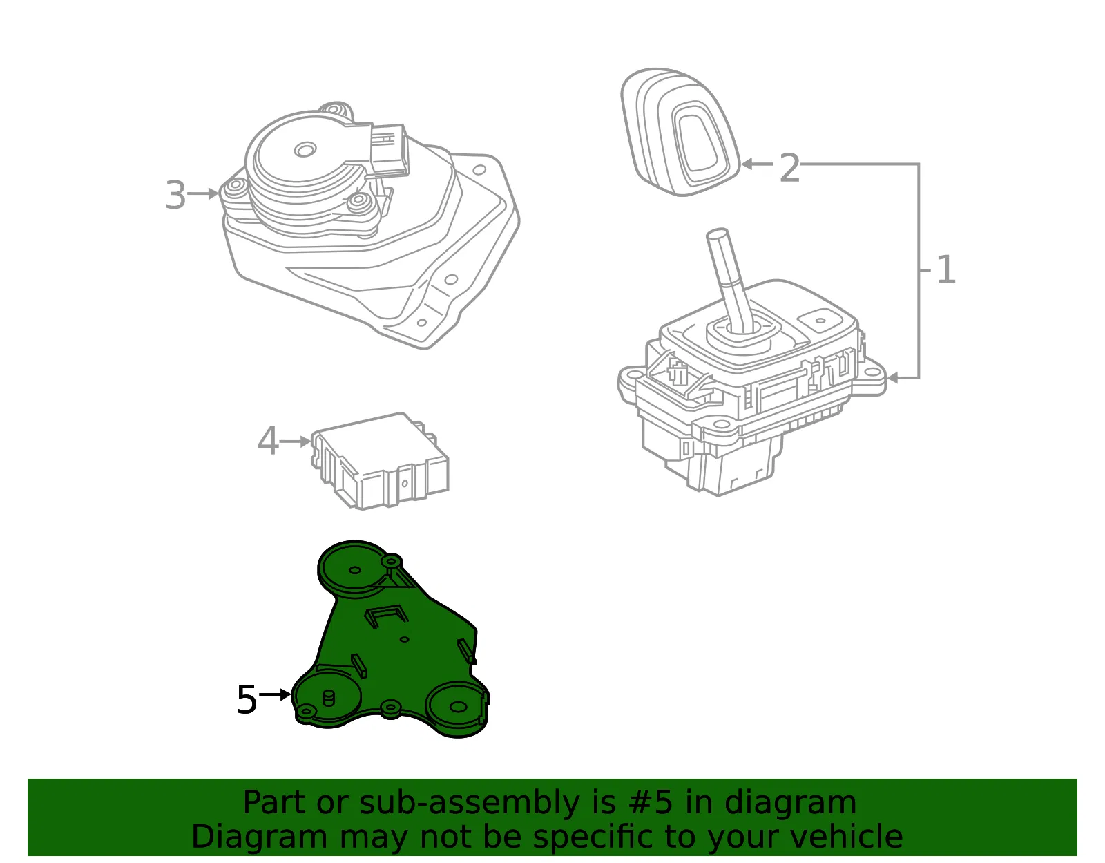Control Module Bracket - Volvo (32213436) - view 2
