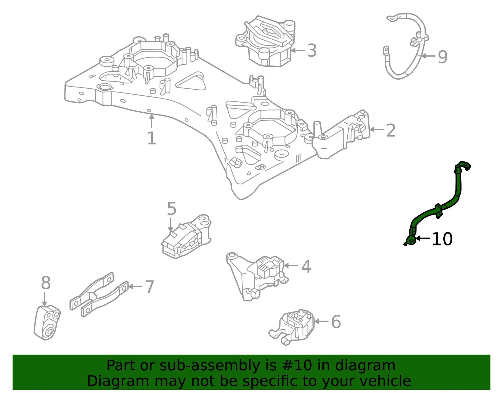Battery Cable - Volvo (32217512) - view 2