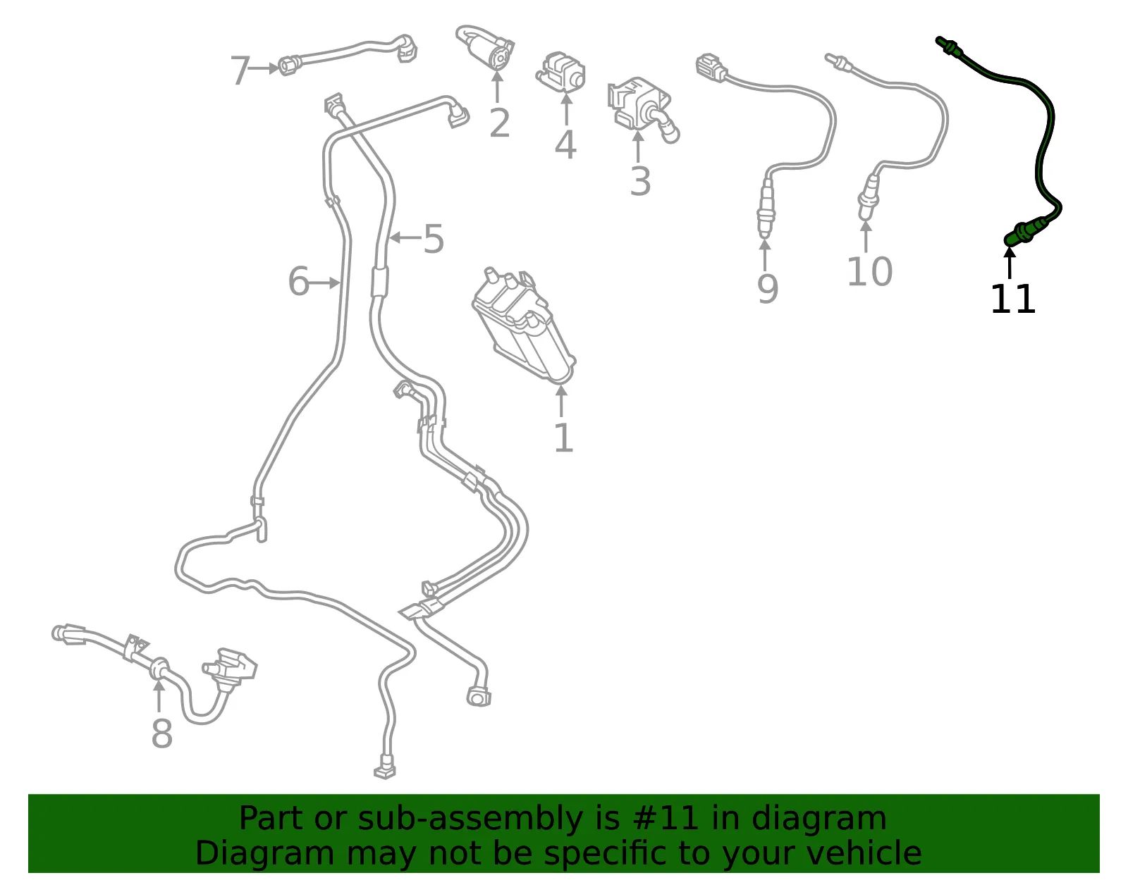 Oxygen Sensor - Volvo (32225727) - view 2
