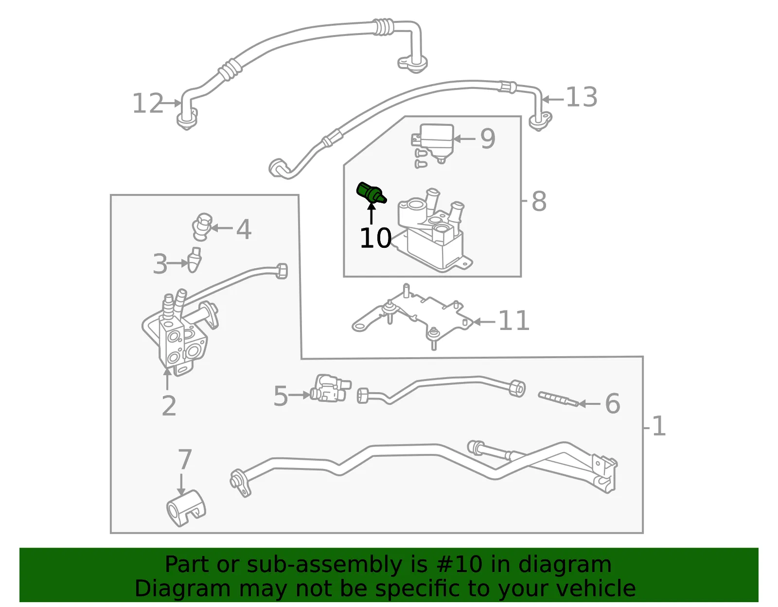 Pressure Sensor - Volvo (32226695) - view 2