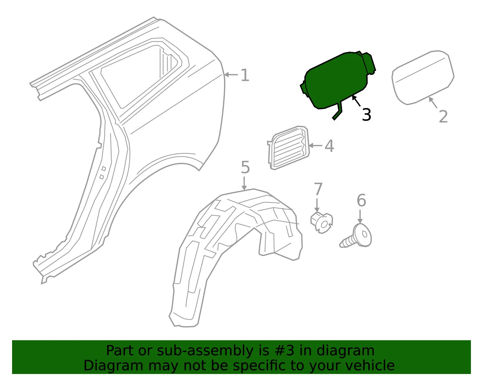 Lock Actuator - Volvo (32227346) - view 2