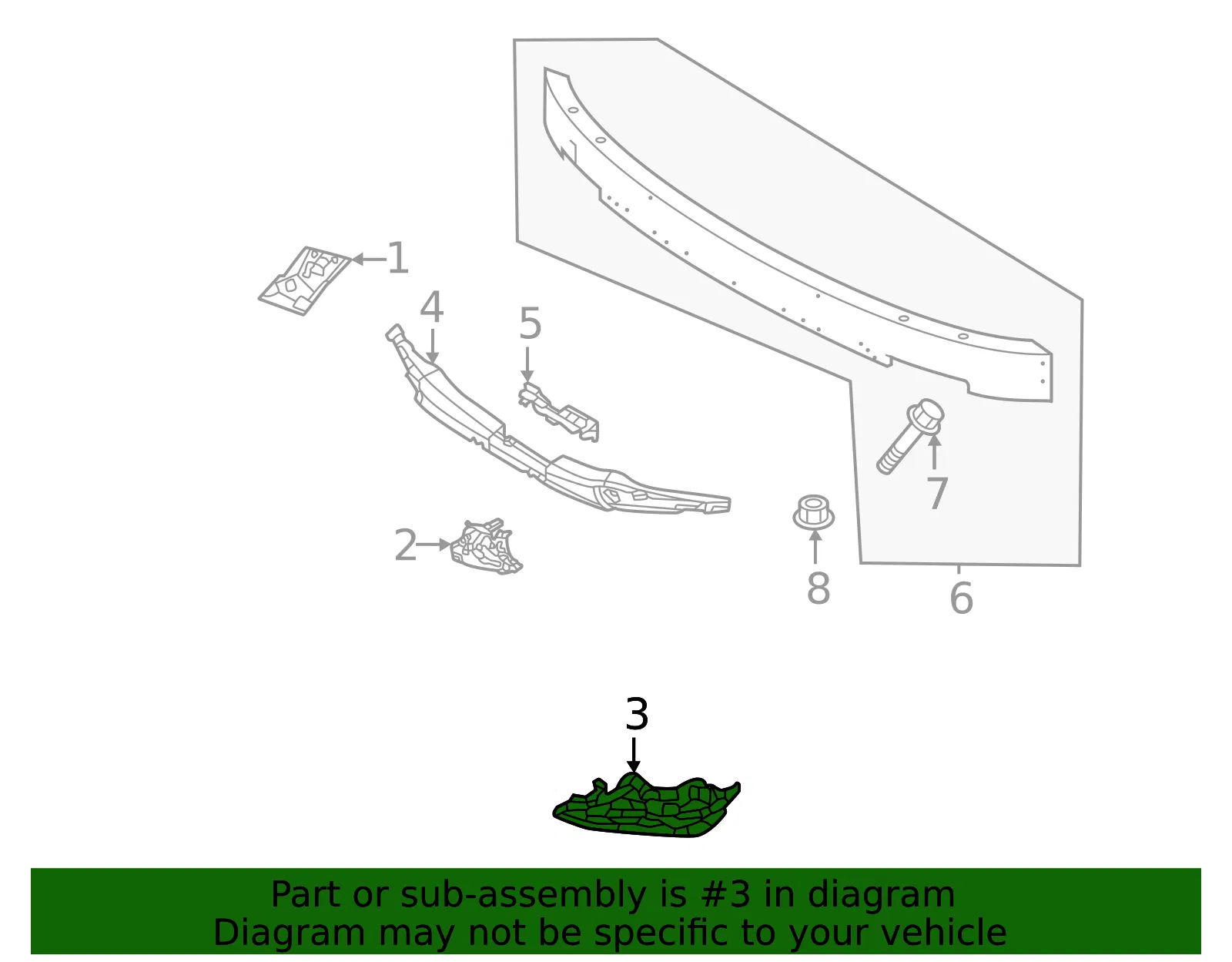 Fog Light Bracket - Volvo (32234955) - view 2