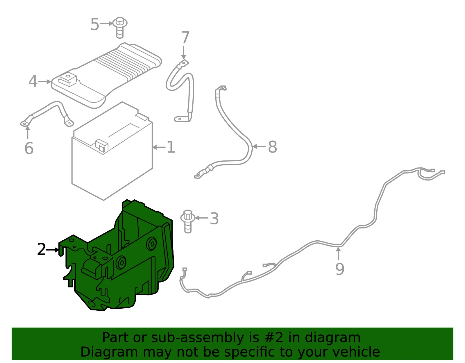 Battery Box - Volvo (32244071) - view 2