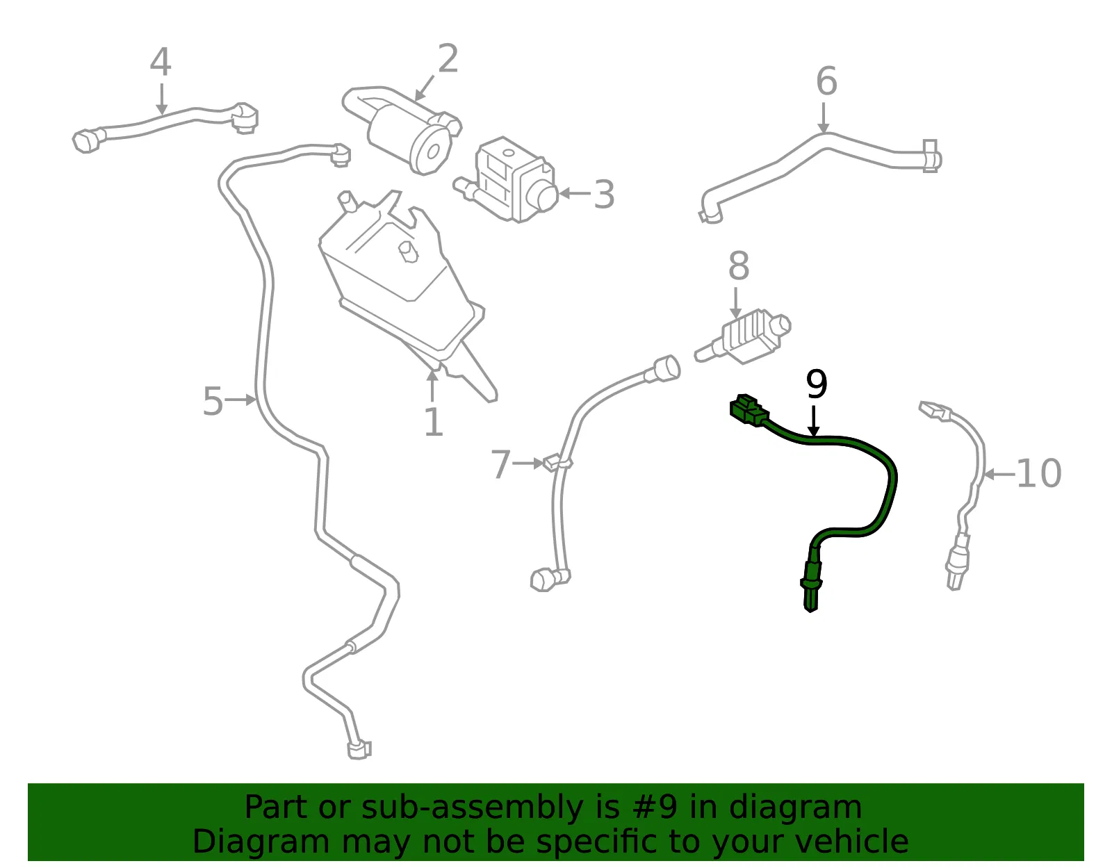 Oxygen Sensor - Volvo (32253603) - view 2