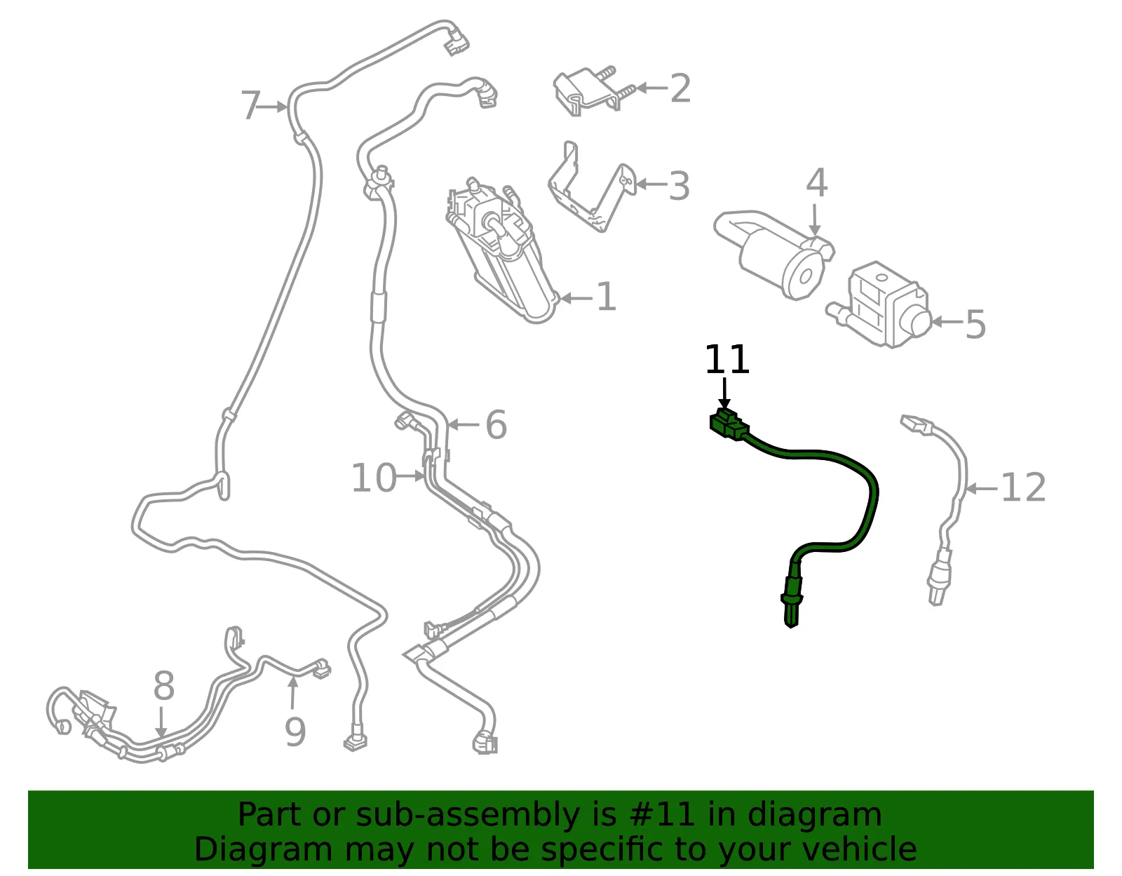Oxygen Sensor - Volvo (32253663) - view 2
