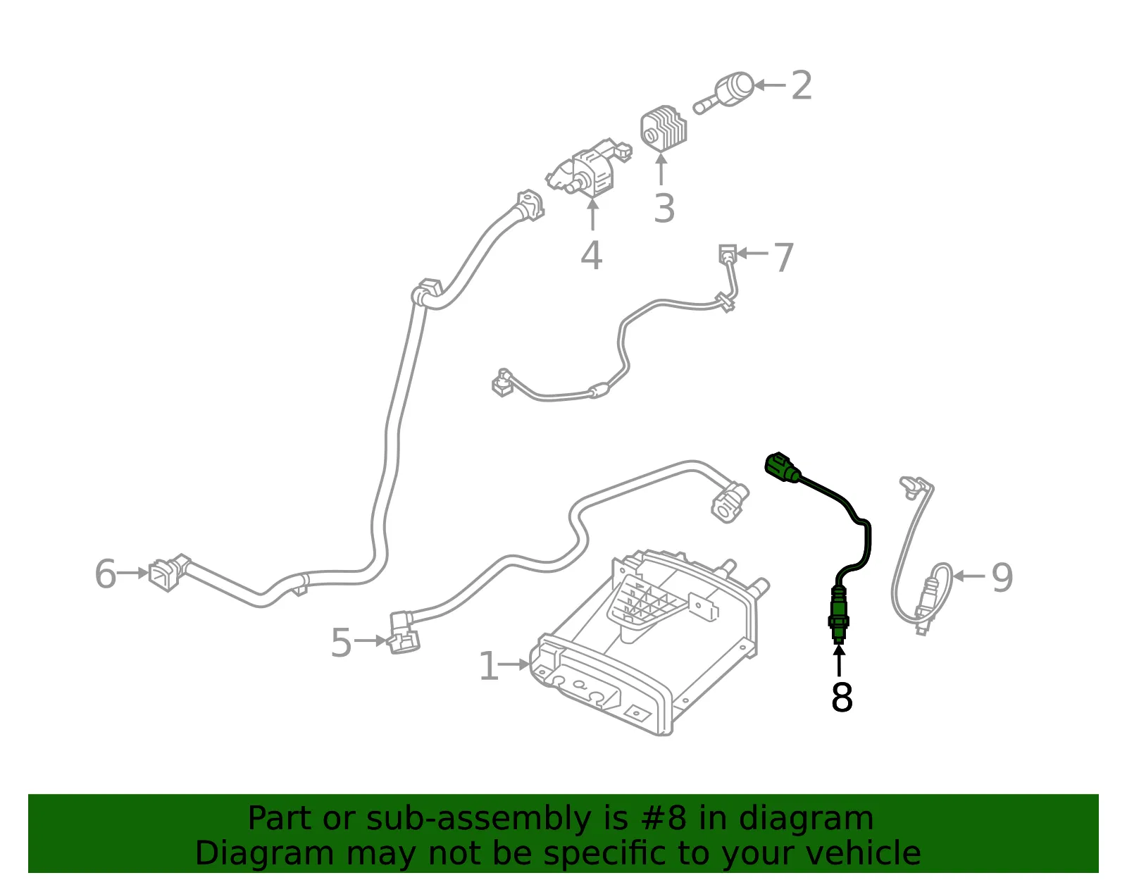 Oxygen Sensor - Volvo (32253666) - view 2