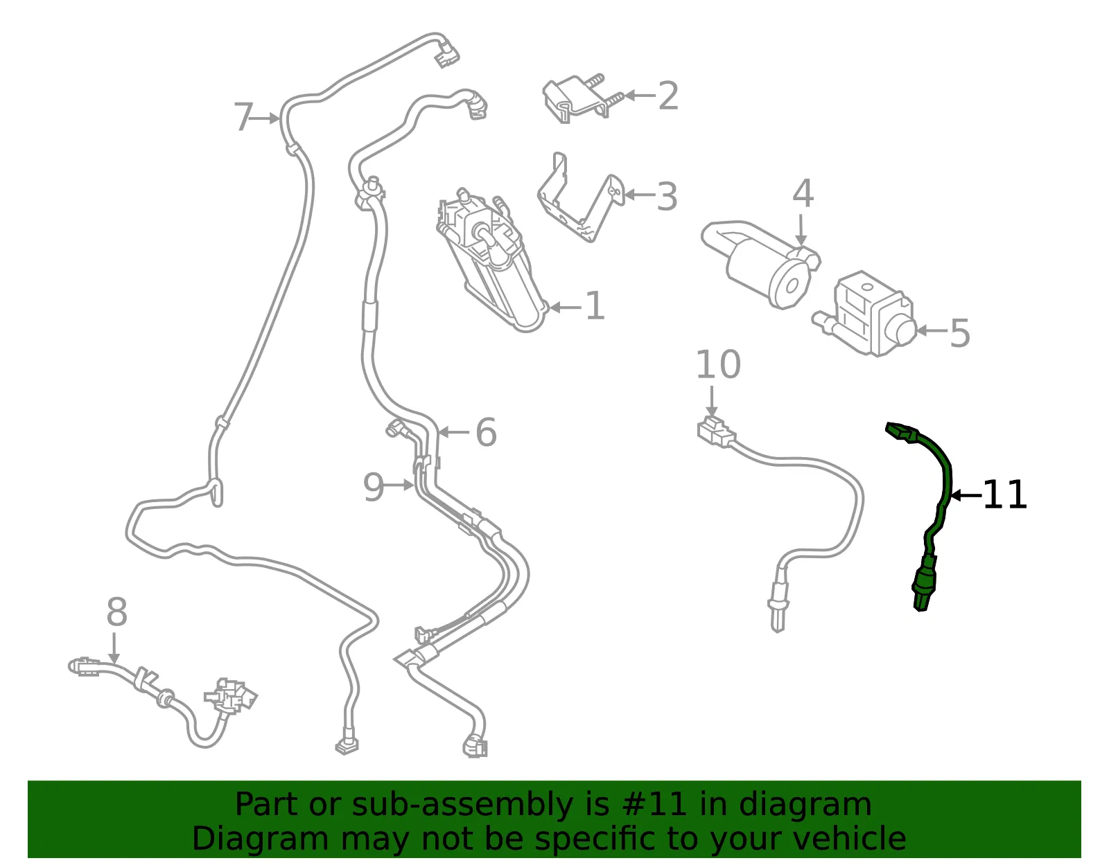 Oxygen Sensor - Volvo (32253895) - view 2