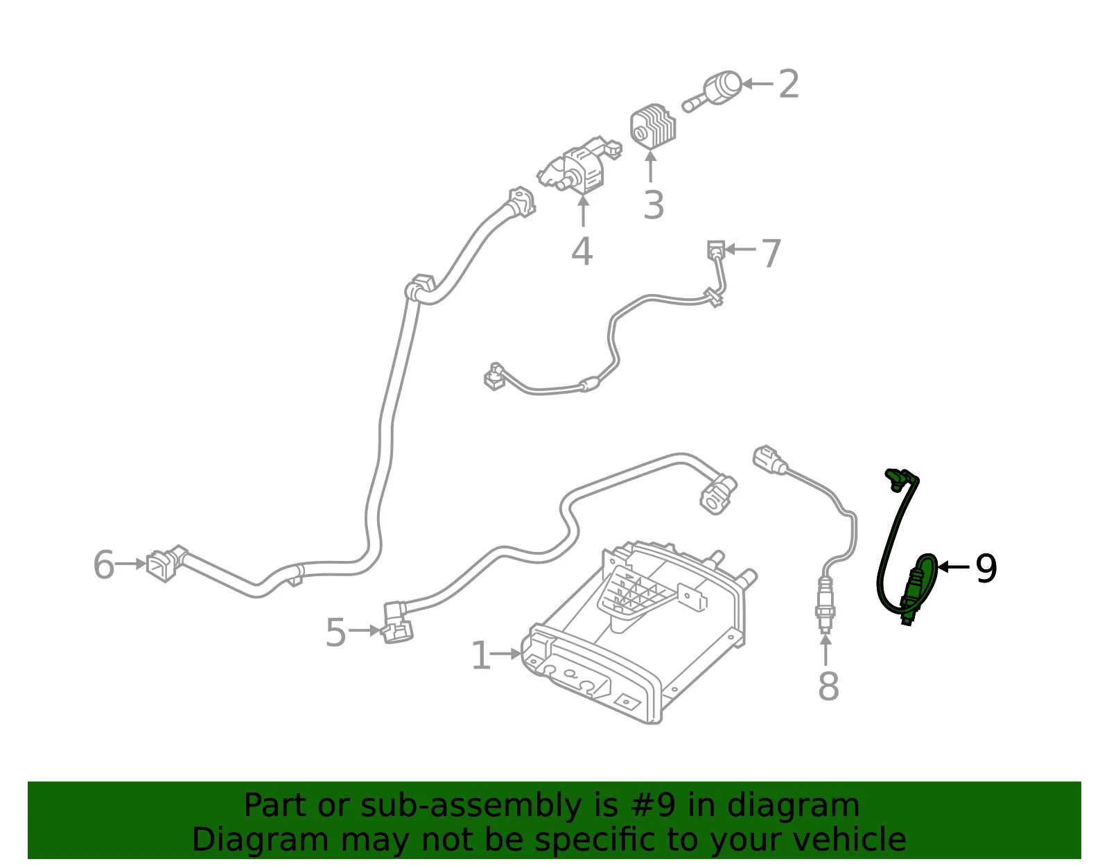 Oxygen Sensor - Volvo (32255352) - view 2