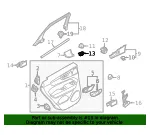 Door Window Switch Bezel - Volvo (32262225) - view 4