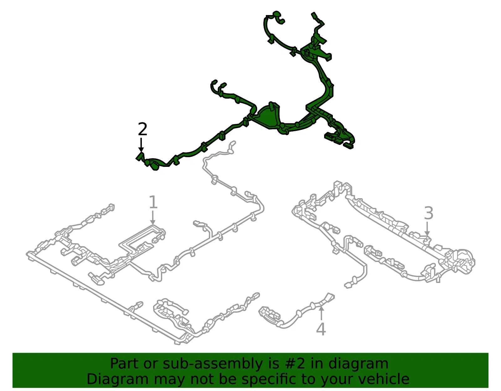 Wire Harness - Volvo (32263012) - view 2
