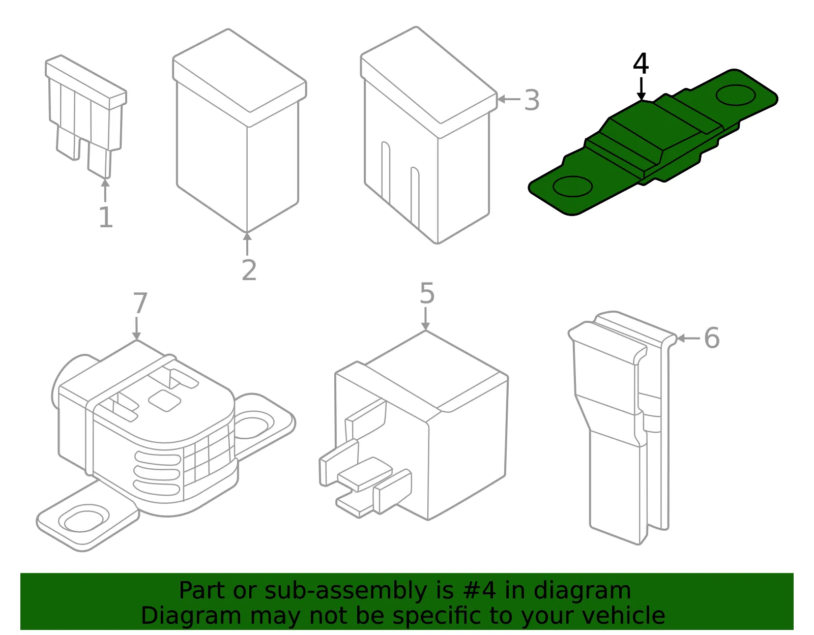 Multi-Purpose Fuse - Volvo (32265782) - view 2