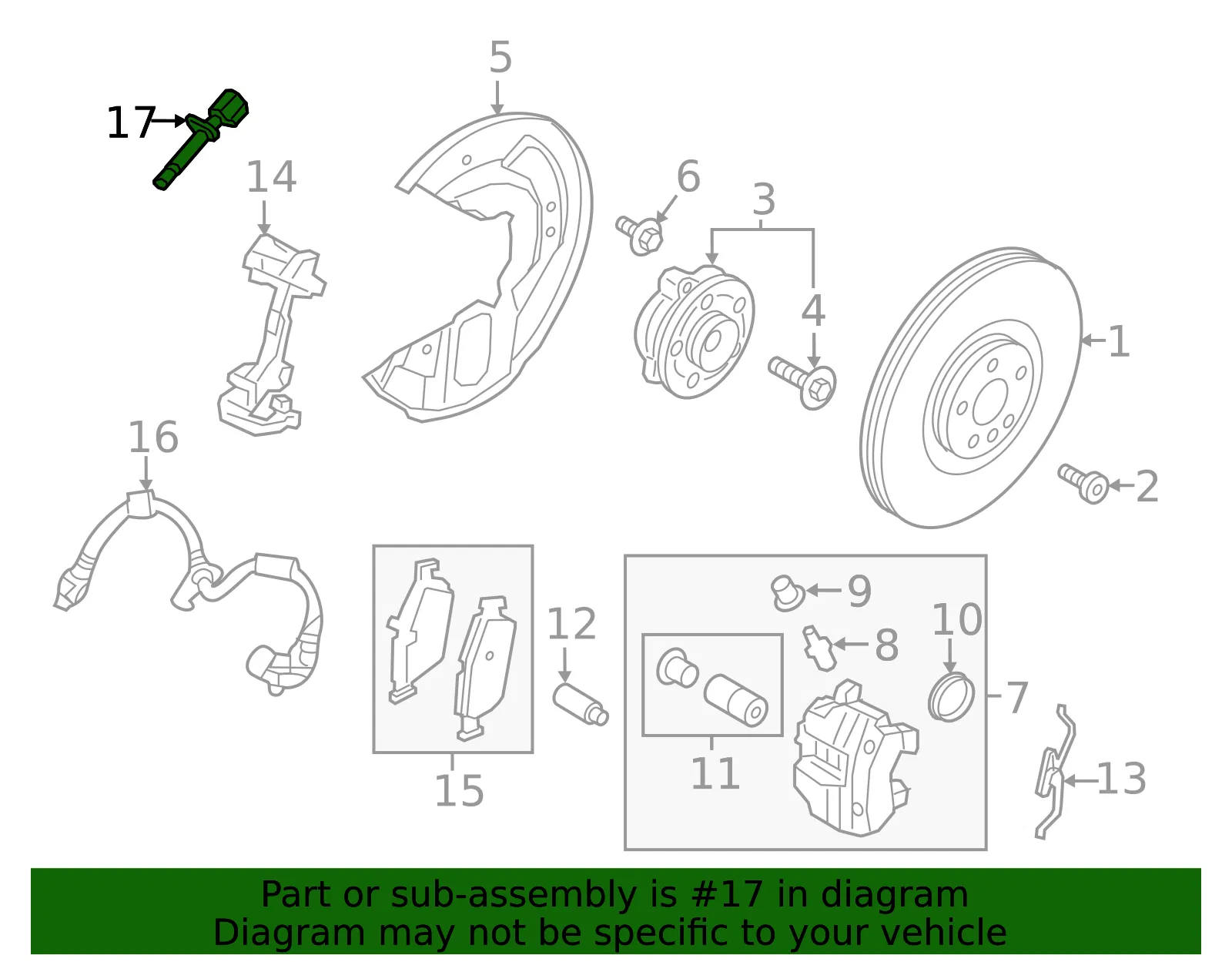 ABS Sensor - Volvo (32279594) - view 3