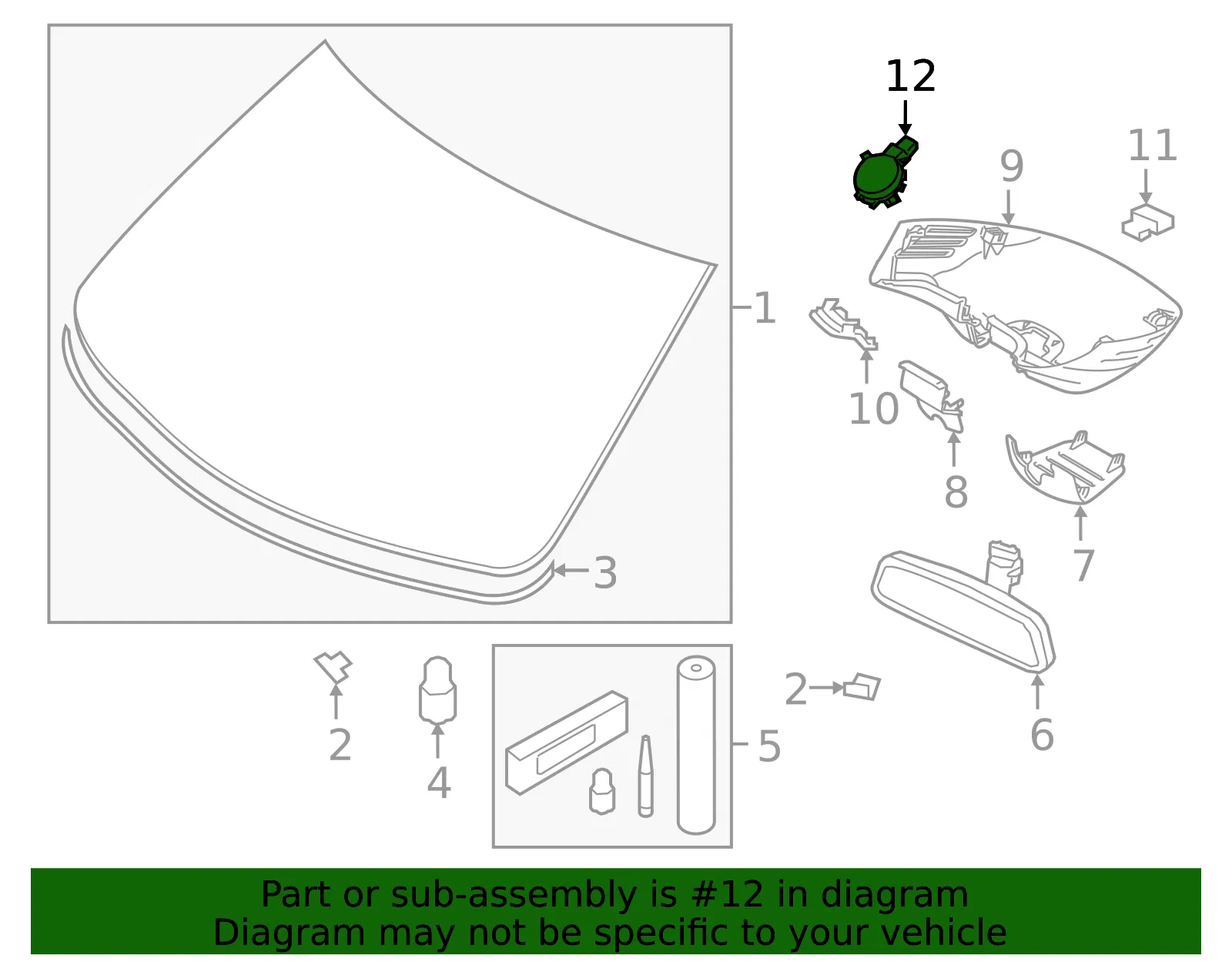 Rain Sensor - Volvo (32286755) - view 3