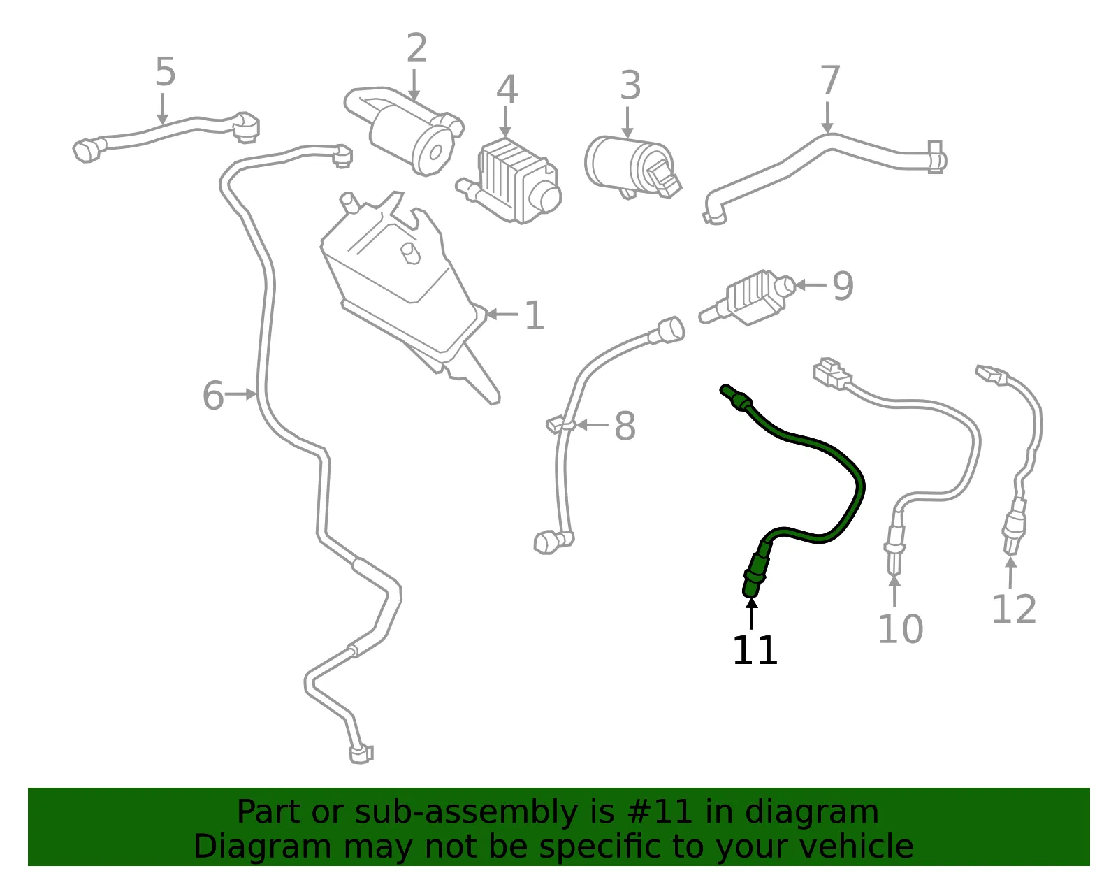 Oxygen Sensor - Volvo (32313351) - view 2